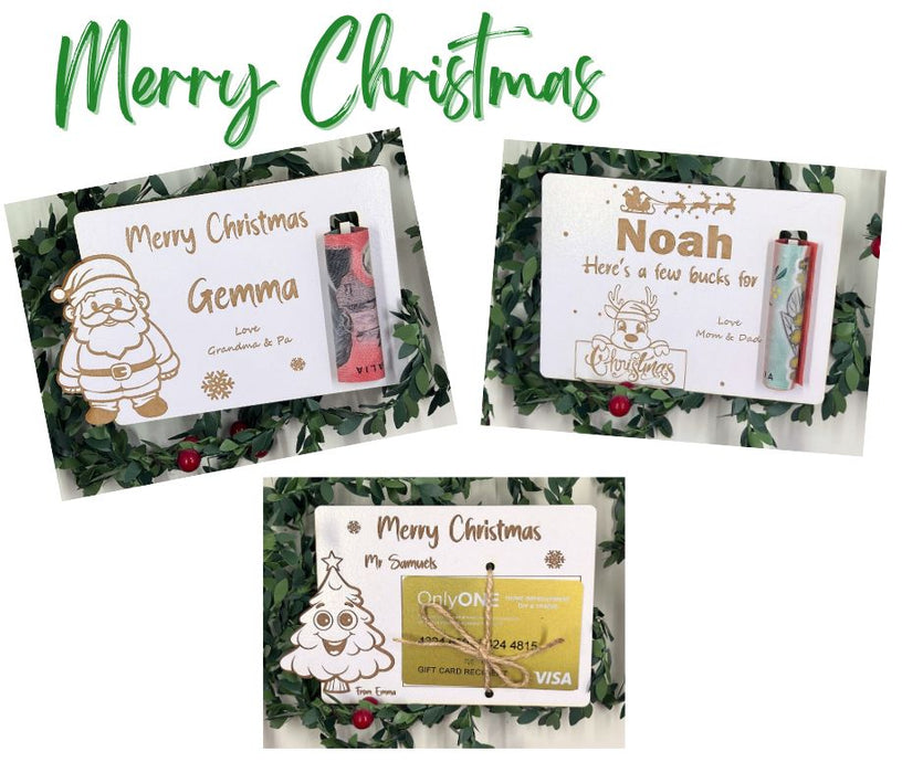Christmas Money Holder, Gift Card holder