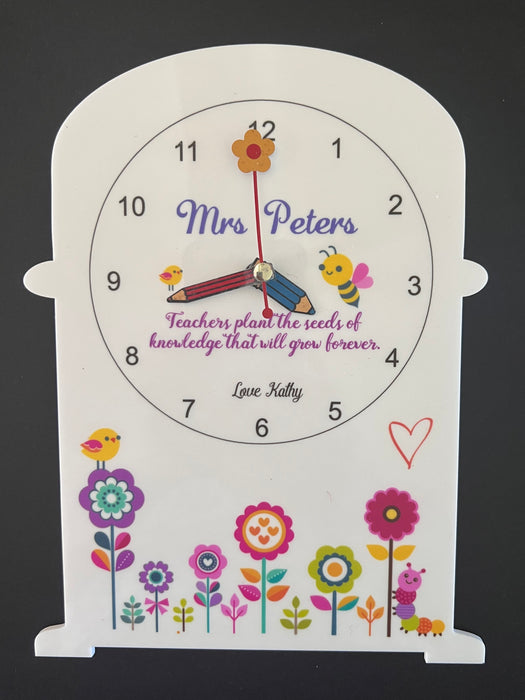 Personalized Perspex Clock