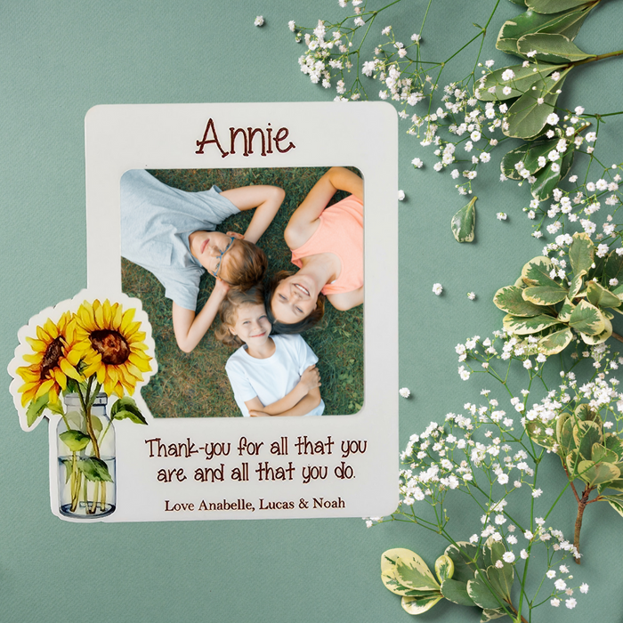 Sunflower Jar Fridge Magnet