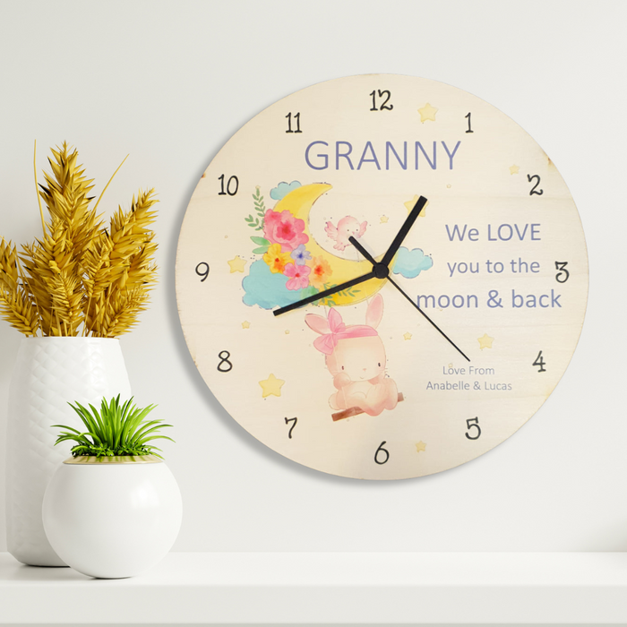 Bunny Moon Clock