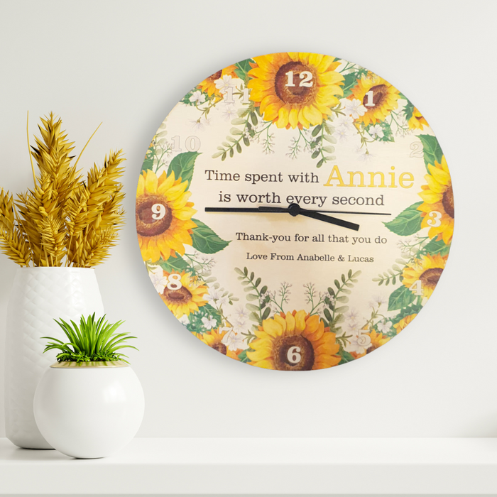 Sunflower Clock