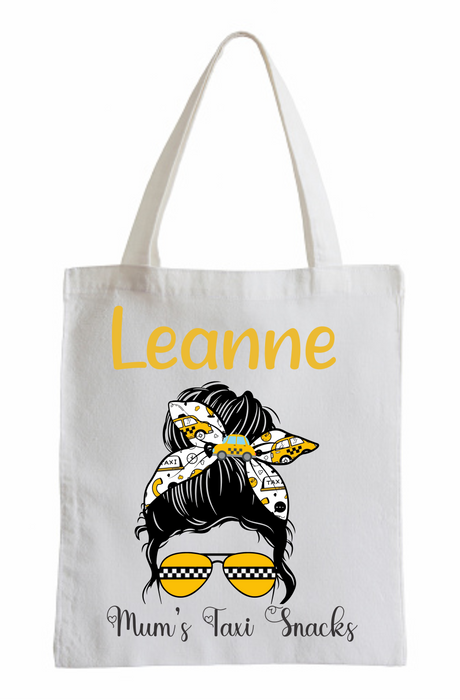 Calico Tote Bag Taxi