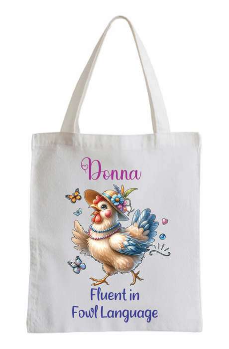 Calico Tote bag Fowl