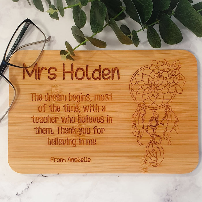 Engraved Teacher Chopping Boards