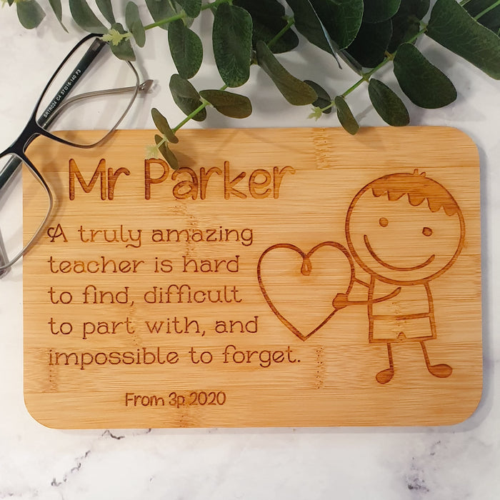 Engraved Teacher Chopping Boards