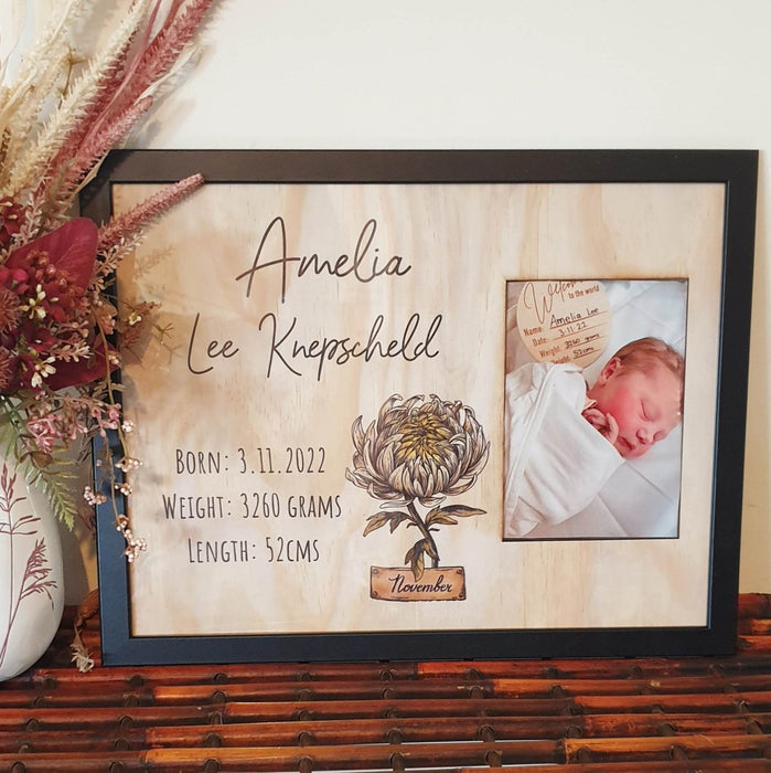 Birth Flower Frame