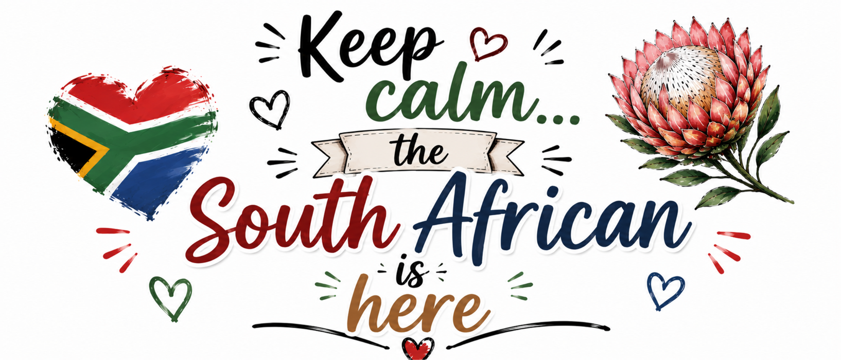 Mug design: Keep calm, the South African is here