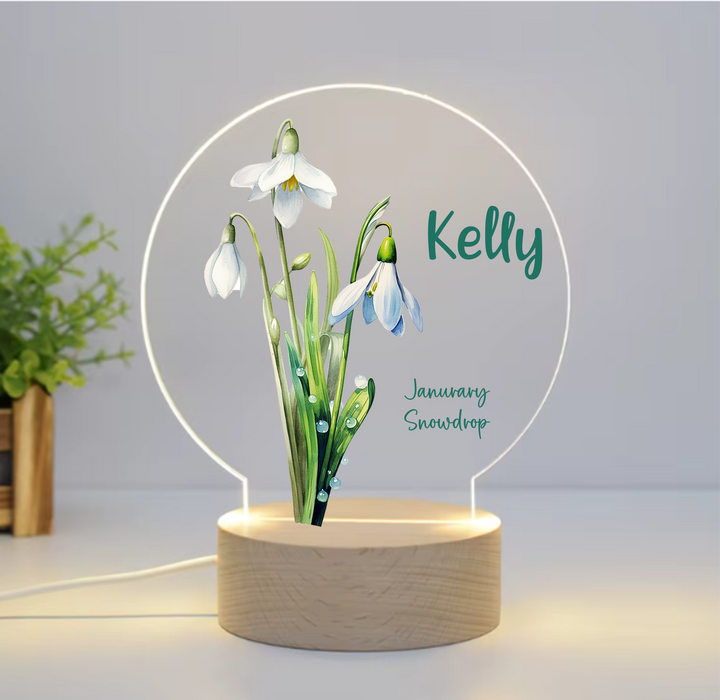 Birth Flower LED Night Night