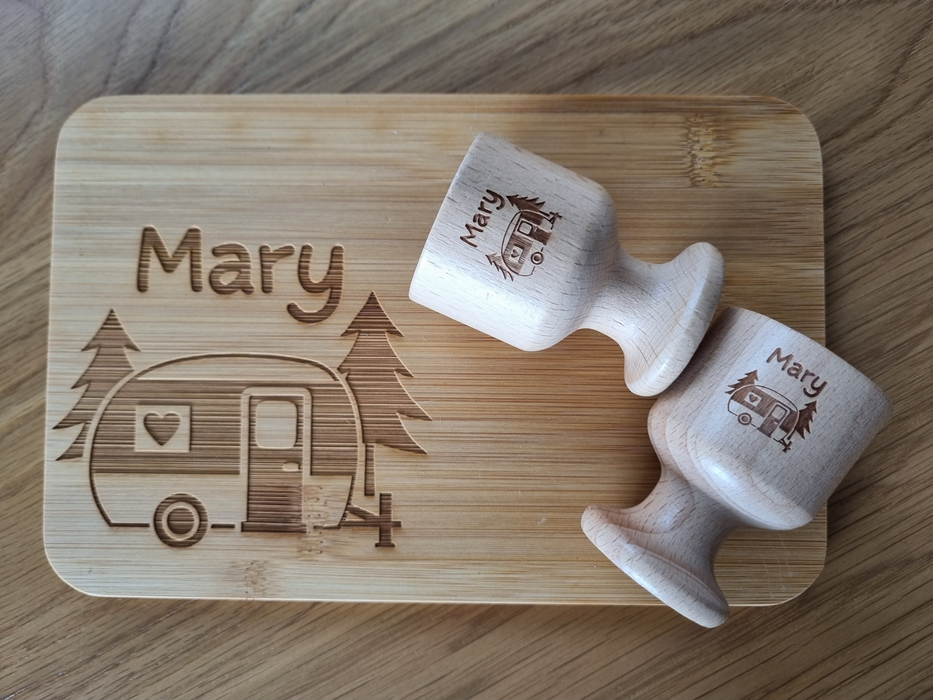 Camping Mugs and boards