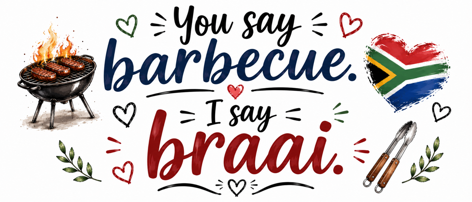 Mug design: You say barbecue, I say braai
