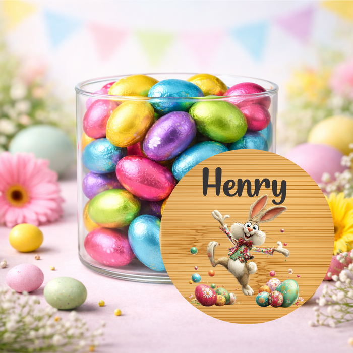 Easter Jar Cutesy Floral Bunny