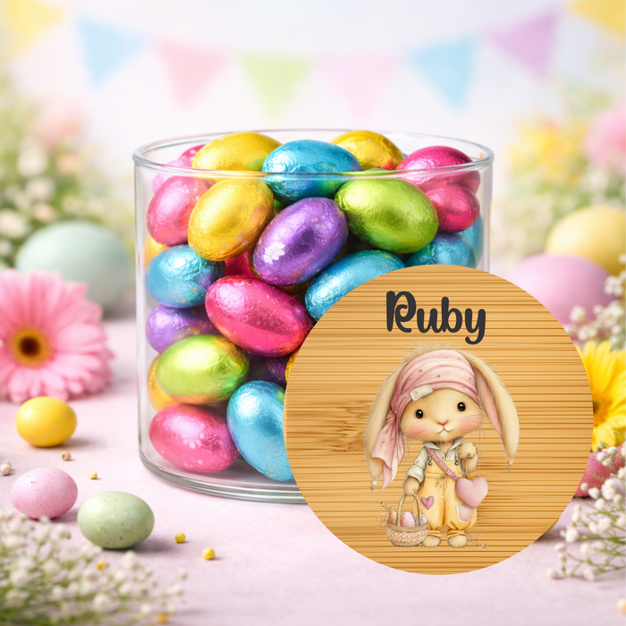 Easter Jars Cute Yellow Chicks & Bunny
