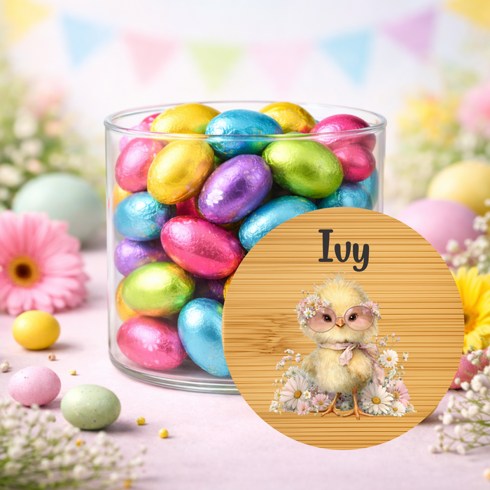 Easter Jars Cute Yellow Chicks & Bunny