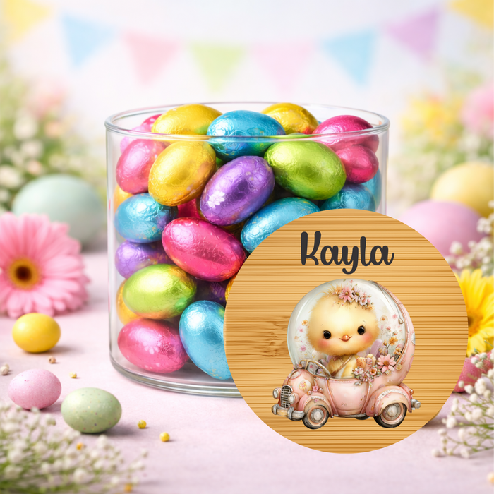 Easter Jars Cute Yellow Chicks & Bunny