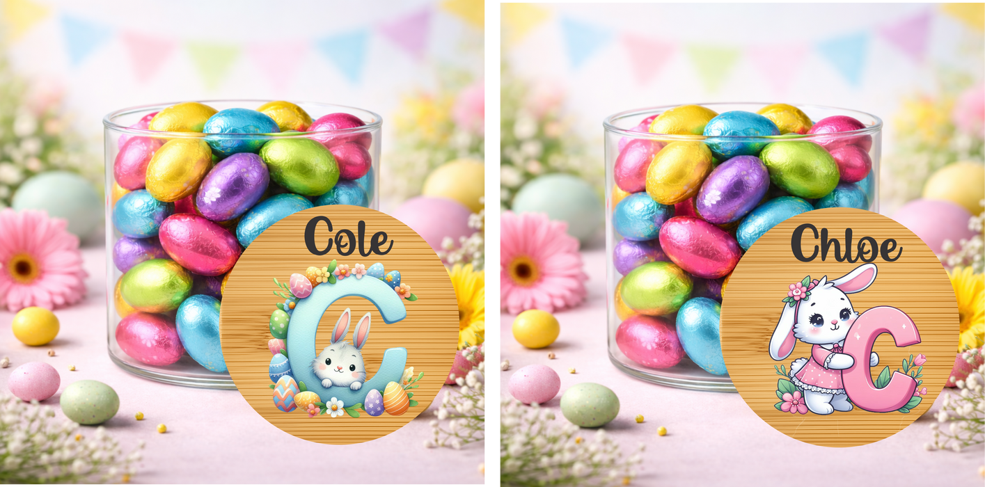 Easter Jars Pink or Blue