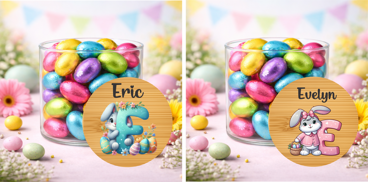 Easter Jars Pink or Blue