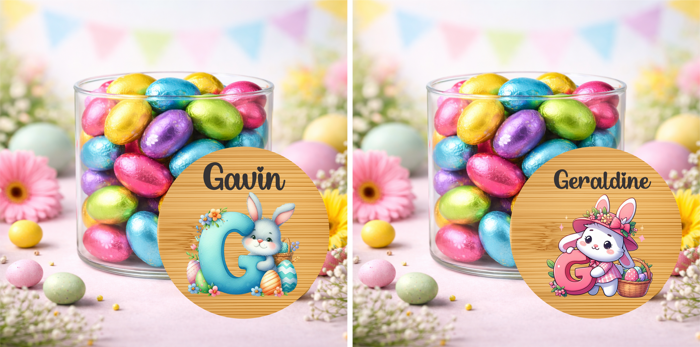 Easter Jars Pink or Blue