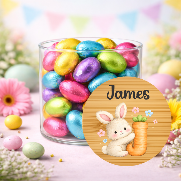 Easter Jars Cute Bunny Carrot Alphabet