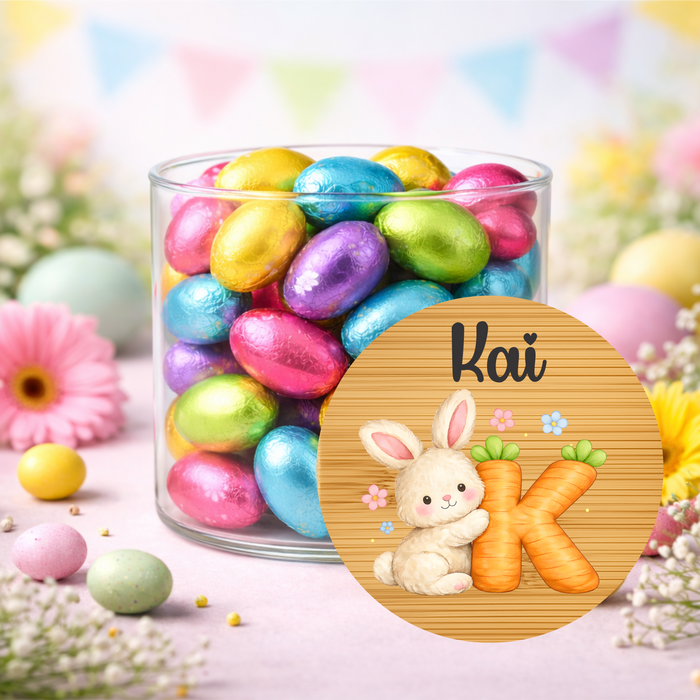 Easter Jars Cute Bunny Carrot Alphabet