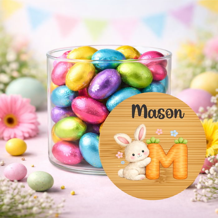 Easter Jars Cute Bunny Carrot Alphabet