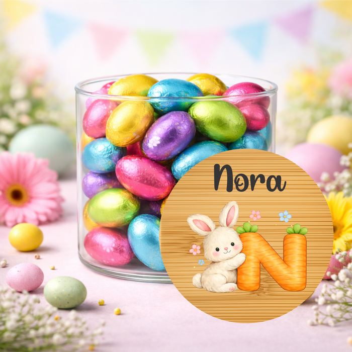 Easter Jars Cute Bunny Carrot Alphabet