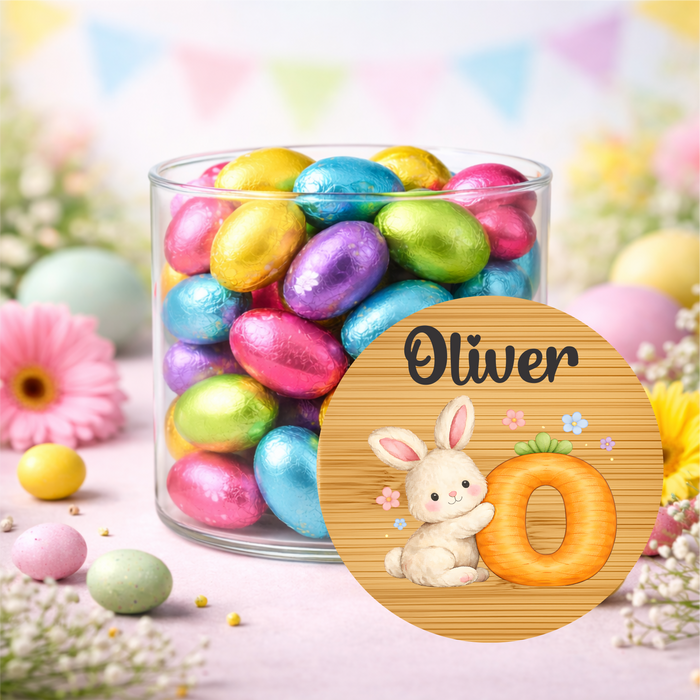Easter Jars Cute Bunny Carrot Alphabet