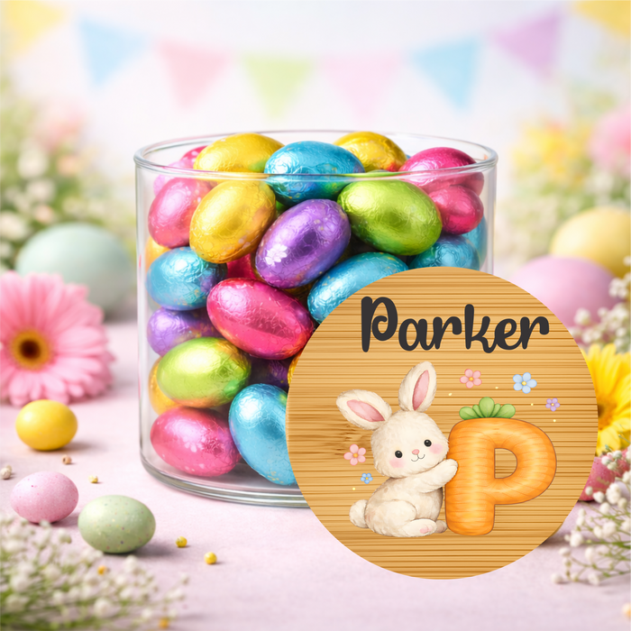 Easter Jars Cute Bunny Carrot Alphabet