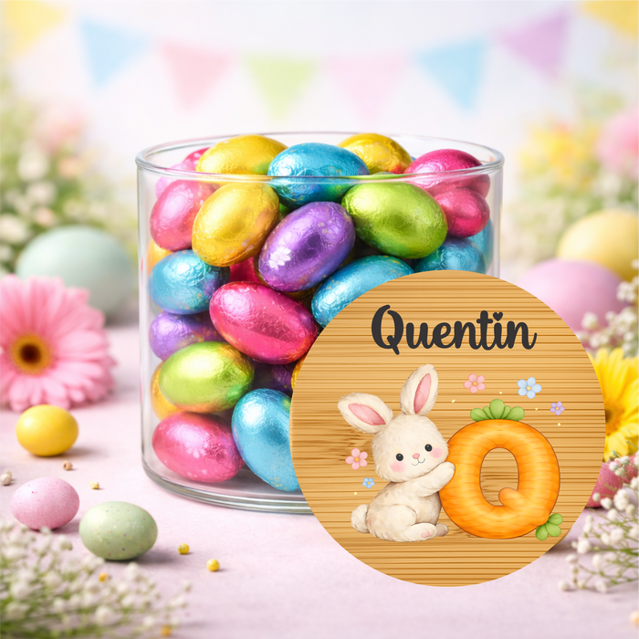 Easter Jars Cute Bunny Carrot Alphabet