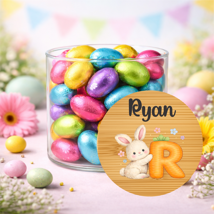 Easter Jars Cute Bunny Carrot Alphabet