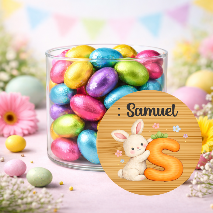 Easter Jars Cute Bunny Carrot Alphabet