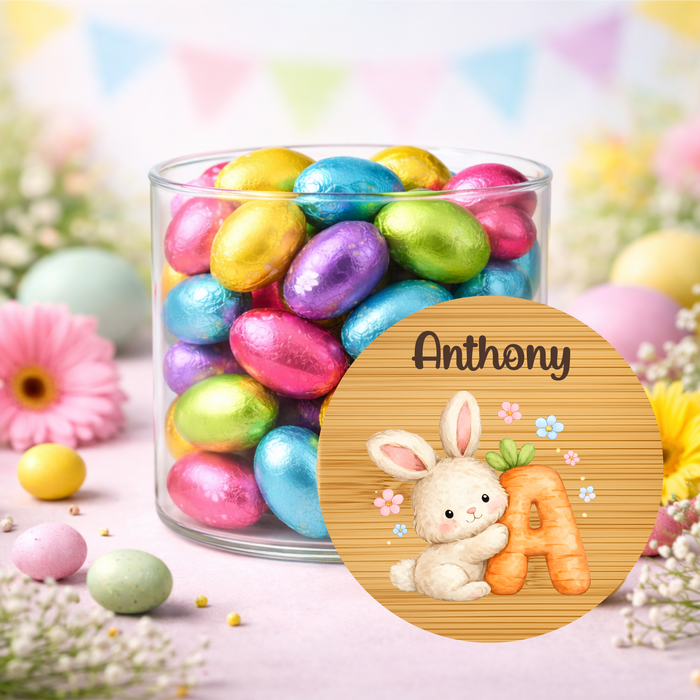Easter Jars Cute Bunny Carrot Alphabet
