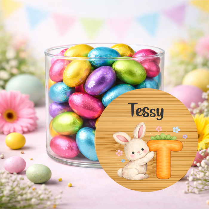 Easter Jars Cute Bunny Carrot Alphabet
