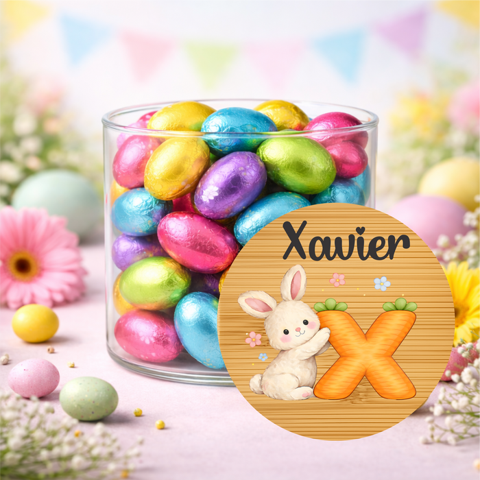 Easter Jars Cute Bunny Carrot Alphabet