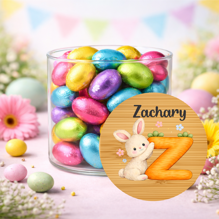 Easter Jars Cute Bunny Carrot Alphabet