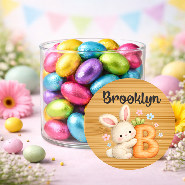 Easter Jars Cute Bunny Carrot Alphabet