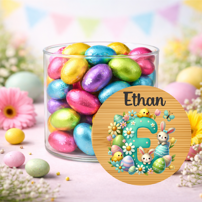 Easter Jars Garden Filled Bunny