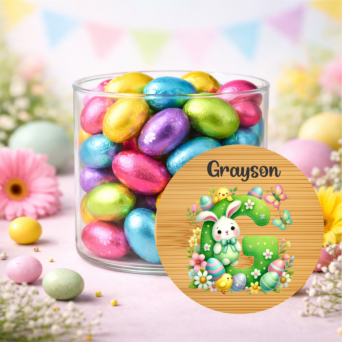 Easter Jars Garden Filled Bunny
