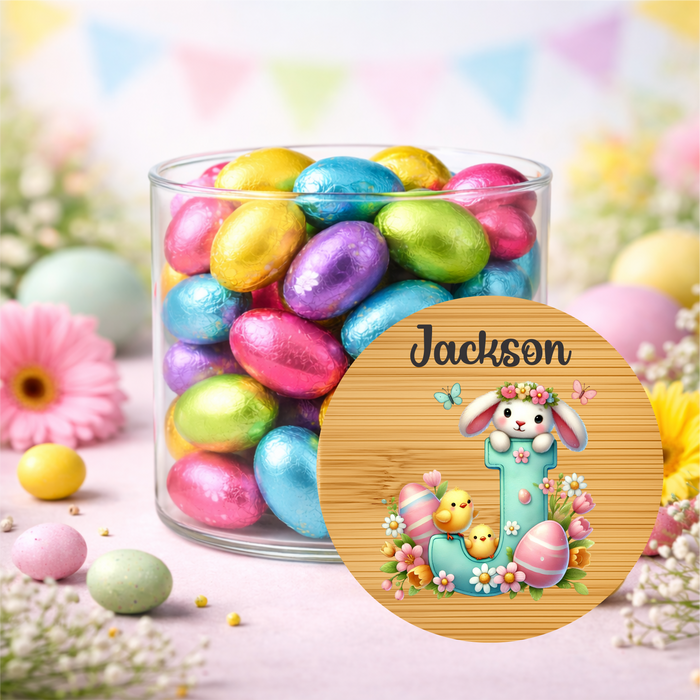 Easter Jars Garden Filled Bunny