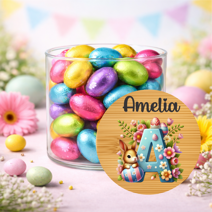 Easter Jars Playing in the Garden