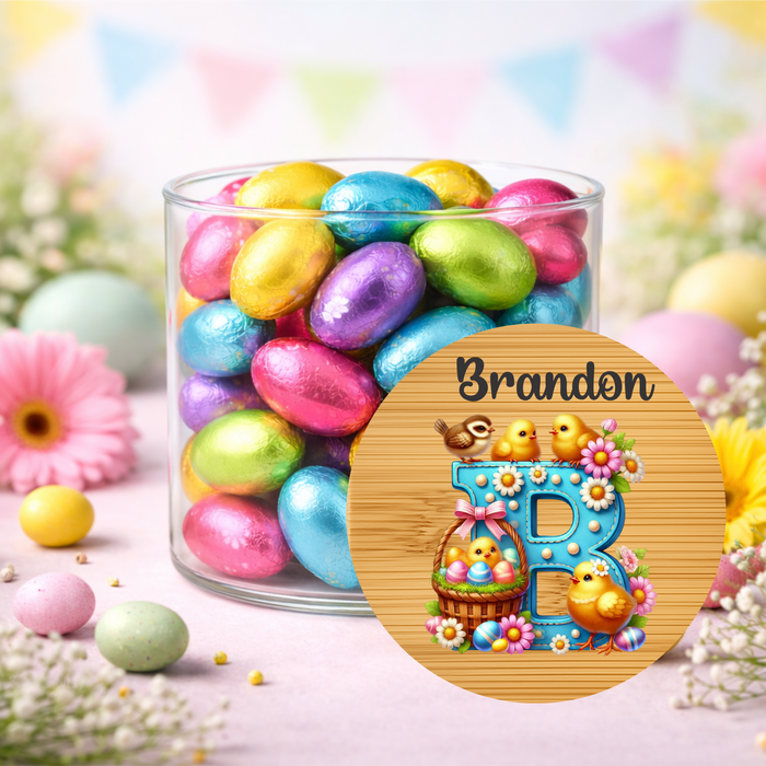 Easter Jars Playing in the Garden