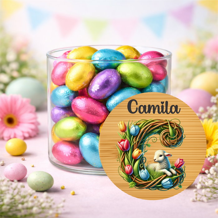 Easter Jars Playing in the Garden
