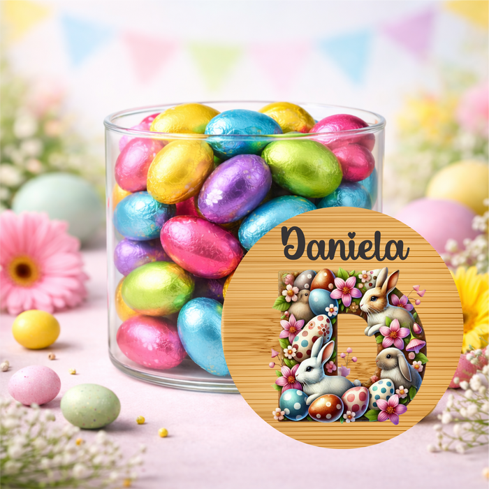 Easter Jars Playing in the Garden