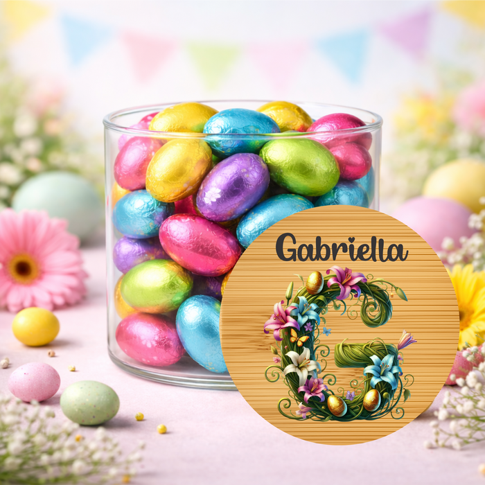 Easter Jars Playing in the Garden