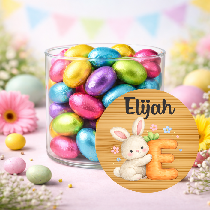 Easter Jars Cute Bunny Carrot Alphabet