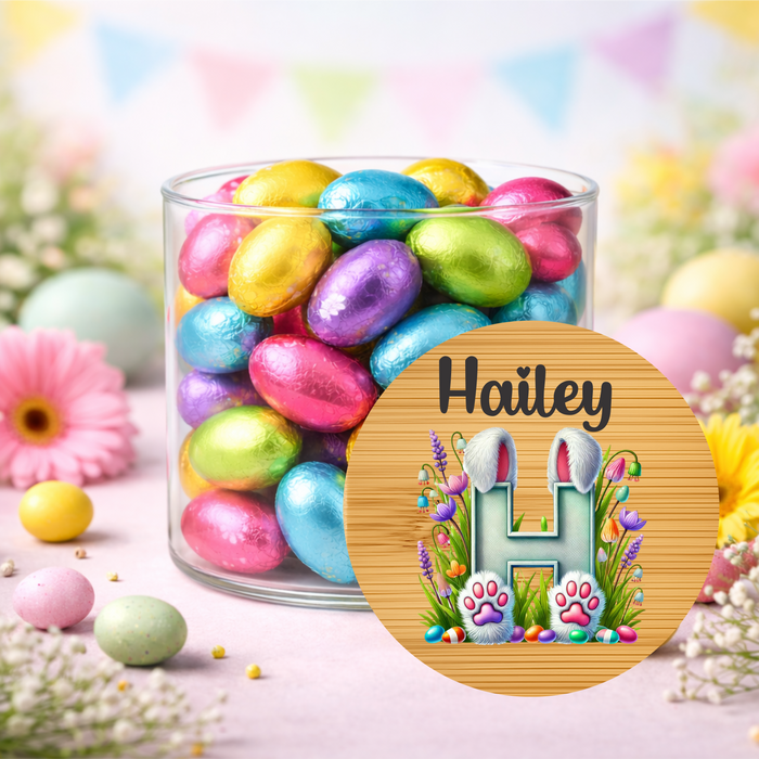Easter Jars Playing in the Garden