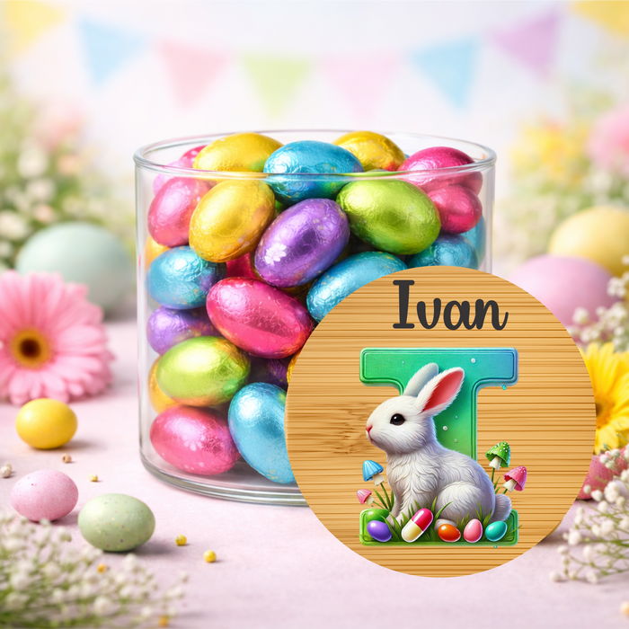 Easter Jars Playing in the Garden