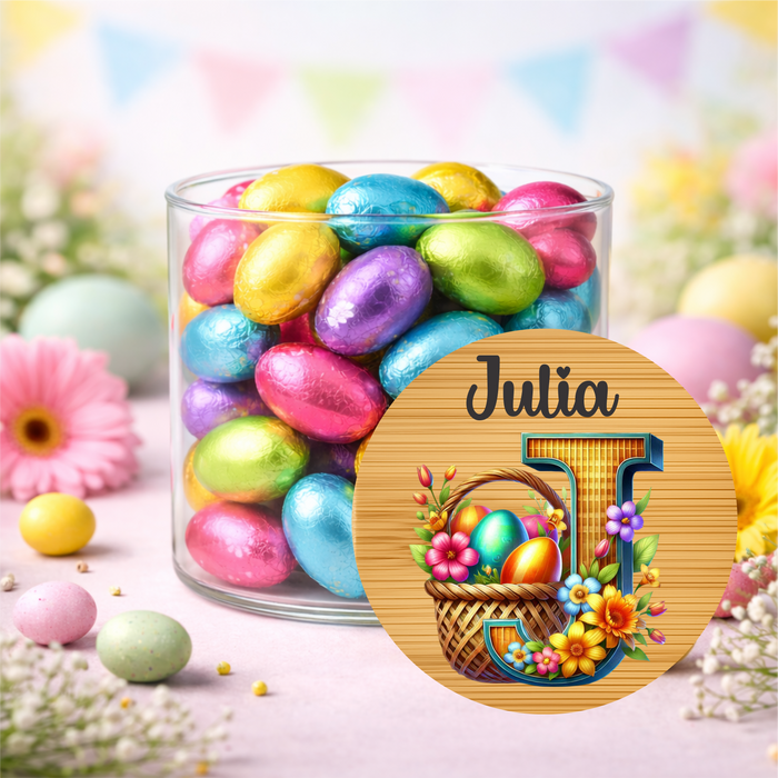 Easter Jars Playing in the Garden
