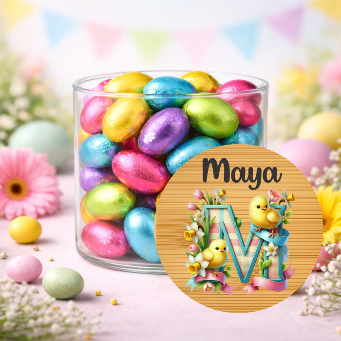 Easter Jars Playing in the Garden