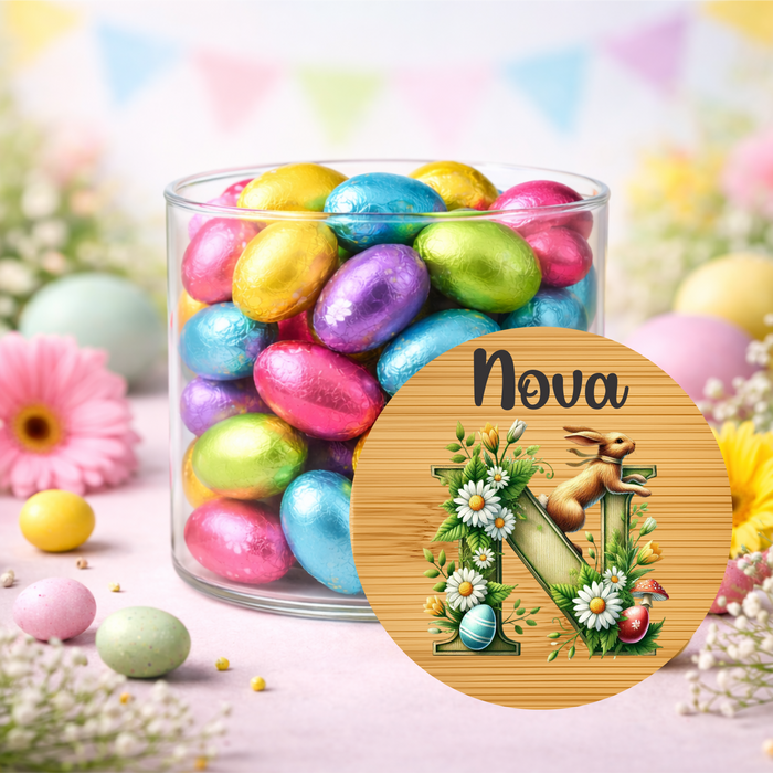 Easter Jars Playing in the Garden