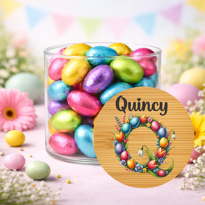 Easter Jars Playing in the Garden